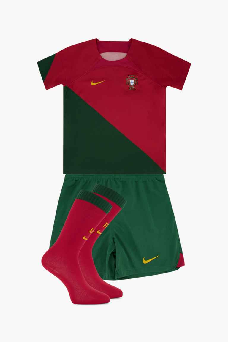 Nike Portugal Home Replica Kinder Fussballset WM 2022