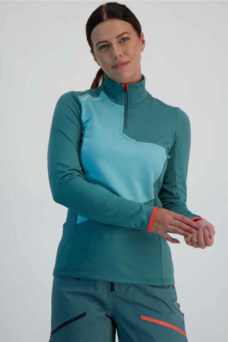 Fleece light zip best sale neck