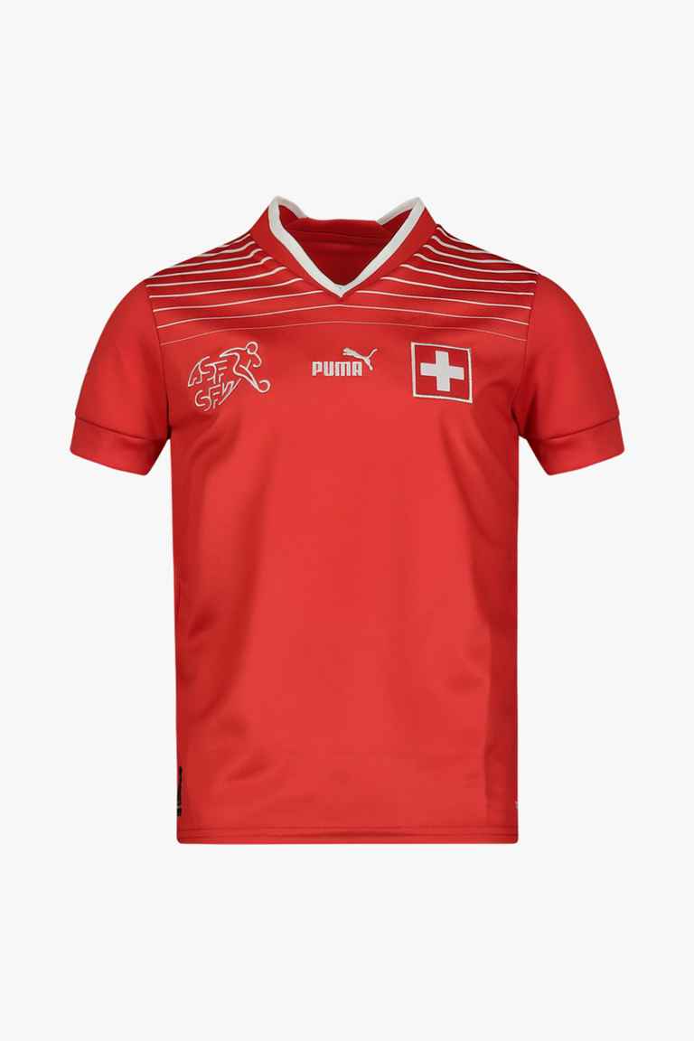  Schweiz Home Replica Kinder Fussballtrikot WM 2022