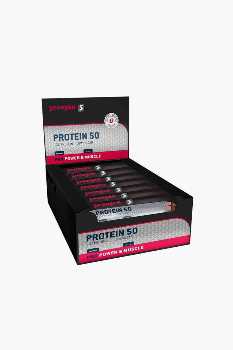Sponser Protein 50 Chocolate 20 x 70 g Sportriegel