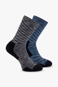 46 NORD 2-Pack Crew 35-47 chaussettes de randonnée hommes